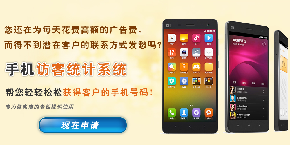 碧诺网络手机访客统计系统